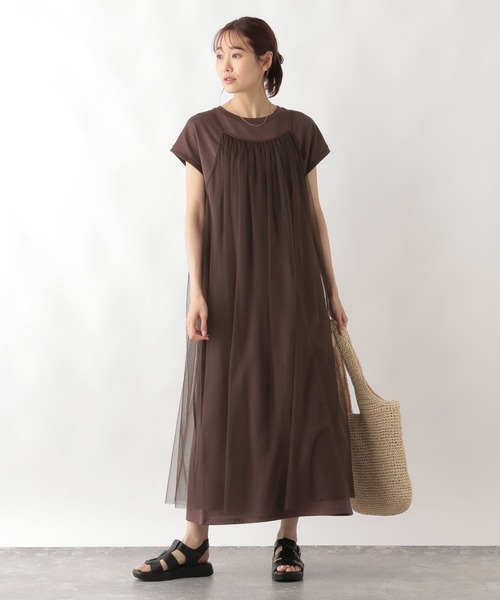 GLOBAL WORK（グローバルワーク）の「チュールワンピース＊Tシャツ