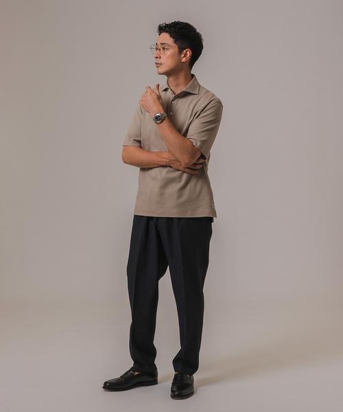 EDIFICE(エディフィス)の「RT ドットエアー ストライプ イージーパンツ(スラックス・メンズ・ブラック/ベージュ系その他・SMALL/MEDIUM/LARGE)」の3枚目の写真