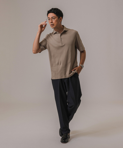 EDIFICE(エディフィス)の「RT ドットエアー ストライプ イージーパンツ(スラックス・メンズ・ブラック/ベージュ系その他・SMALL/MEDIUM/LARGE)」の5枚目の写真