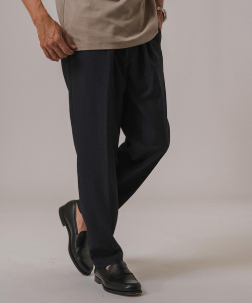 EDIFICE(エディフィス)の「RT ドットエアー ストライプ イージーパンツ(スラックス・メンズ・ブラック/ベージュ系その他・SMALL/MEDIUM/LARGE)」の6枚目の写真