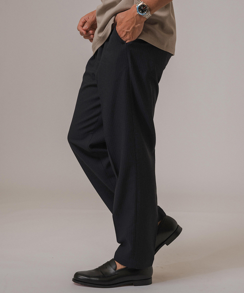 EDIFICE(エディフィス)の「RT ドットエアー ストライプ イージーパンツ(スラックス・メンズ・ブラック/ベージュ系その他・SMALL/MEDIUM/LARGE)」の7枚目の写真