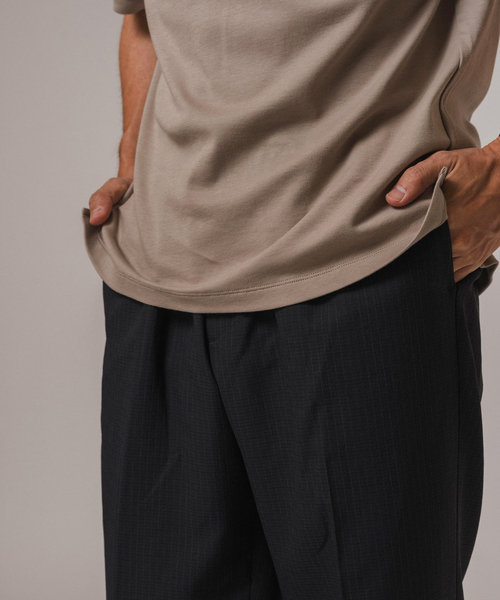 EDIFICE(エディフィス)の「RT ドットエアー ストライプ イージーパンツ(スラックス・メンズ・ブラック/ベージュ系その他・SMALL/MEDIUM/LARGE)」の8枚目の写真