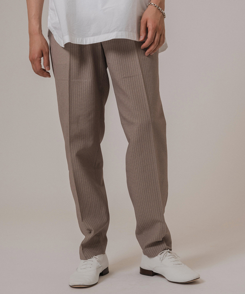 EDIFICE(エディフィス)の「RT ドットエアー ストライプ イージーパンツ(スラックス・メンズ・ブラック/ベージュ系その他・SMALL/MEDIUM/LARGE)」の15枚目の写真