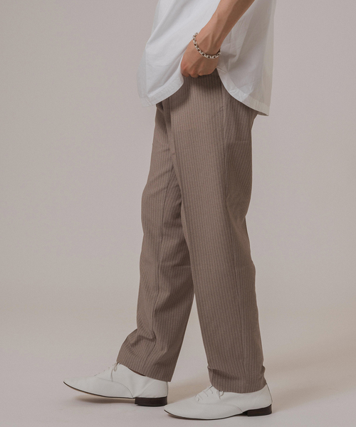 EDIFICE(エディフィス)の「RT ドットエアー ストライプ イージーパンツ(スラックス・メンズ・ブラック/ベージュ系その他・SMALL/MEDIUM/LARGE)」の16枚目の写真