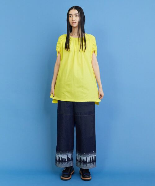 FRAPBOIS（フラボア）の「ギャザリー（Tシャツ/カットソー・レディース・イエロー/ブラック・1）」の15枚目の写真