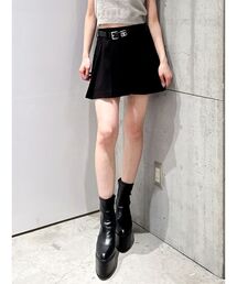 GYDA | ベルトSETプリーツスカートライクショートパンツ(スカート)