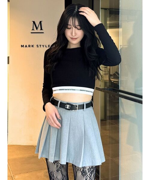 GYDA(ジェイダ)の「ベルトSETプリーツスカートライクショートパンツ(スカート・レディース・ブラック/グレー・FREE)」の14枚目の写真