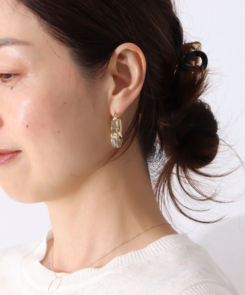 NOLLEY’S（ノーリーズ）の「クリアUカーブピアス（ピアス（両耳用）・レディース・クリア・FREE）」の11枚目の写真