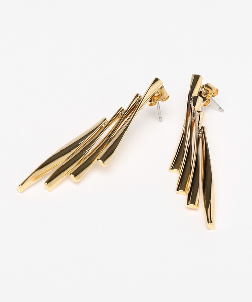 Andemiu(アンデミュウ)の「メタルウィングピアス140081(ピアス(両耳用)・レディース・ゴールド/シルバー・FREE)」の4枚目の写真