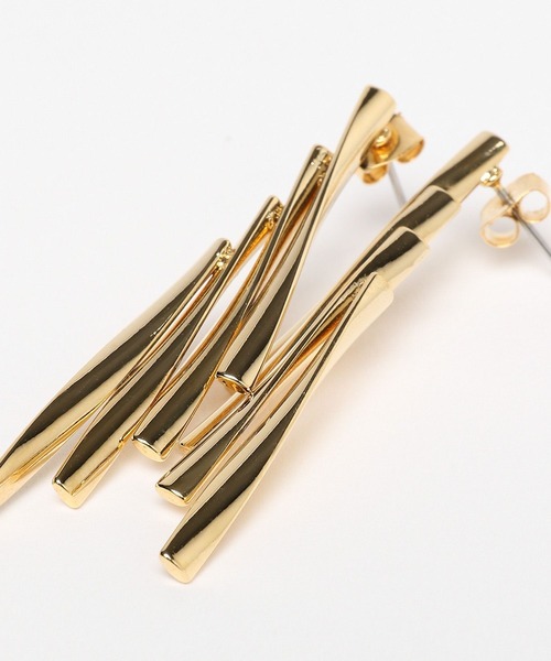 Andemiu(アンデミュウ)の「メタルウィングピアス140081(ピアス(両耳用)・レディース・ゴールド/シルバー・FREE)」の8枚目の写真