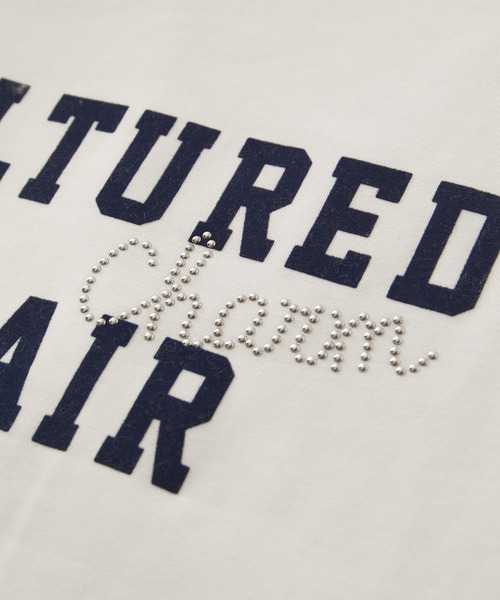 VIS（ビス）の「スタッズ×ロゴデザインロングTシャツ（Tシャツ/カットソー・レディース・スミクロ/ホワイト系その他/ブラウン系その他2・FREE）」の16枚目の写真