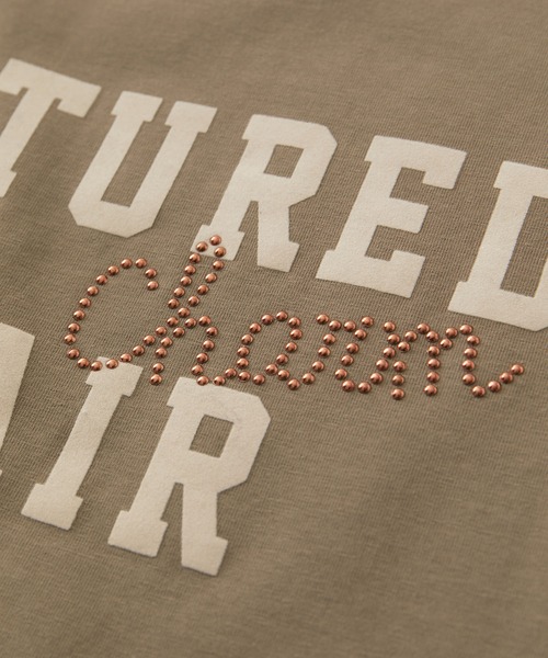 VIS（ビス）の「スタッズ×ロゴデザインロングTシャツ（Tシャツ/カットソー・レディース・スミクロ/ホワイト系その他/ブラウン系その他2・FREE）」の14枚目の写真