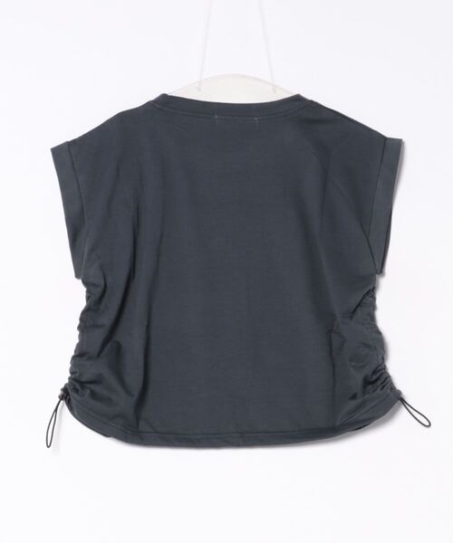 B.I.D.（ビーアイディー）の「《サイドロースト》クロップドTシャツ Y2K（MA）（Tシャツ/カットソー・レディース・ホワイト/ダークグレー・FREE）」の13枚目の写真