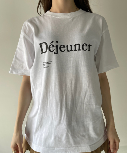 Ada.(エイダ)の「アソート フロントロゴ Tシャツ(Tシャツ/カットソー・レディース・ブラウン/ホワイト×レッド/ホワイト×グリーン/ホワイト×ブルー/ネイビー/チャコール/ブラック/ホワイト・FREE)」の12枚目の写真