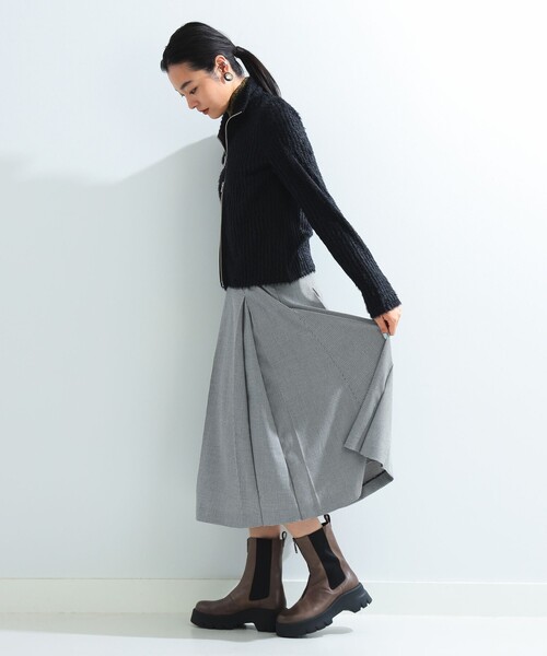 Ray BEAMS（レイビームス）の「シャギー ハイネック ジップ カーディガン（カーディガン/ボレロ・レディース・ブラック/ブラウン・ONE SIZE）」の22枚目の写真