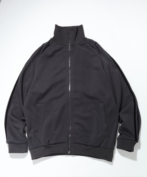 BEVERLY HILLS POLO CLUB（ビバリーヒルズポロクラブ）の「【BEVERLY HILLS POLO CLUB / ビバリーヒルズ ポロクラブ】 ダンボール ニット トラック ジャケット（ジャージ・メンズ・スミクロ/レッド系その他/ホワイト系その他/ブラック系その他/ブラウン系その他/ホワイト×ブラック・M/L/LL）」の4枚目の写真