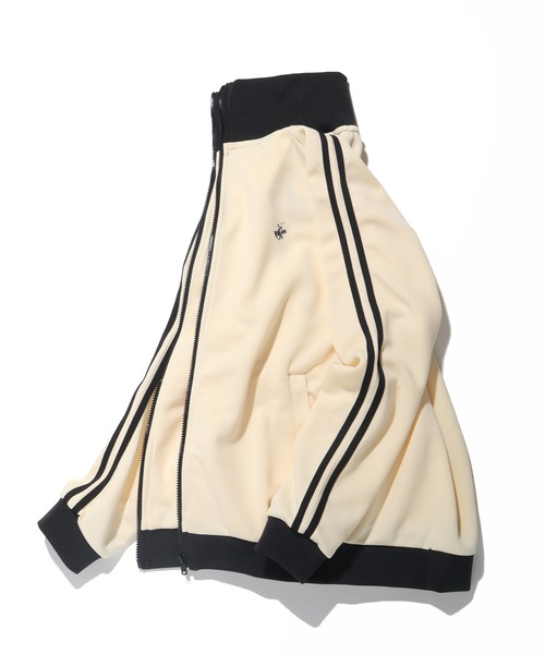 BEVERLY HILLS POLO CLUB（ビバリーヒルズポロクラブ）の「【BEVERLY HILLS POLO CLUB / ビバリーヒルズ ポロクラブ】 ダンボール ニット トラック ジャケット（ジャージ・メンズ・スミクロ/レッド系その他/ホワイト系その他/ブラック系その他/ブラウン系その他/ホワイト×ブラック・M/L/LL）」の7枚目の写真