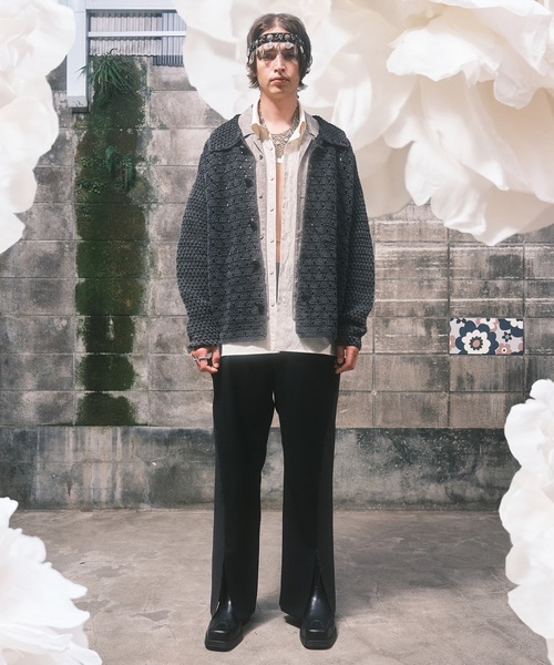 amok（アモク）の「LAYERED SHIRT（シャツ/ブラウス・メンズ・ブラック/ホワイト・S/M/L）」の3枚目の写真