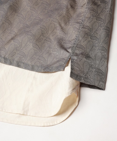 amok（アモク）の「LAYERED SHIRT（シャツ/ブラウス・メンズ・ブラック/ホワイト・S/M/L）」の13枚目の写真