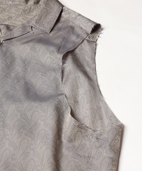 amok（アモク）の「LAYERED SHIRT（シャツ/ブラウス・メンズ・ブラック/ホワイト・S/M/L）」の18枚目の写真