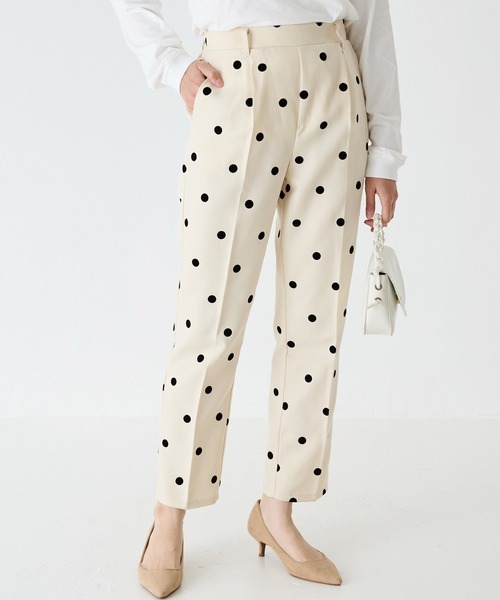 アン様 アニュアンス anuans センターダーツワイドデニムパンツ （BLUE