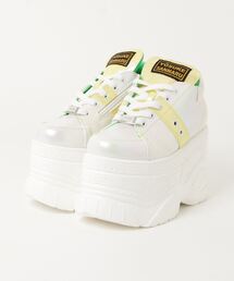 YOSUKE（ヨースケ）の「；；ヨースケYOSUKESANMARUウィメンズダブルベンチレーション厚底レースアップスニーカー2601107（スニーカー）」