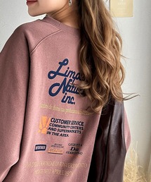 Java(ジャバ)の《JaVaジャバコラボ》カジュアルコーデ の主役に。イベント バック ロゴ 裏起毛 オーバーサイズ プルオーバー(スウェット)