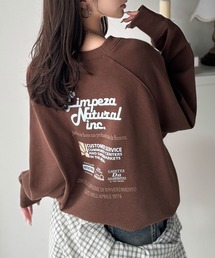 Java（ジャバ）の「《JaVaジャバコラボ》カジュアルコーデ の主役に。イベント バック ロゴ 裏起毛 オーバーサイズ プルオーバー（スウェット）」