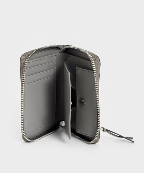 オーブ プラーク ジップ アラウンド ウォレット CHARLES & KEITH｜フロントポケット ジップアラウンドウォレット