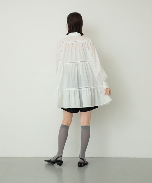 SENSE OF PLACE by URBAN RESEARCH（センスオブプレイスバイアーバンリサーチ）の「ハイソックス（ソックス/靴下・レディース・アイボリー/グレー・ONE）」の5枚目の写真