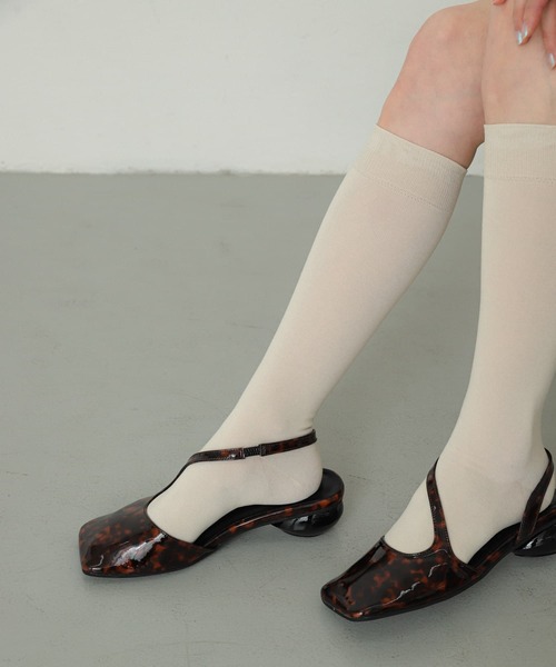 SENSE OF PLACE by URBAN RESEARCH（センスオブプレイスバイアーバンリサーチ）の「ハイソックス（ソックス/靴下・レディース・アイボリー/グレー・ONE）」の6枚目の写真