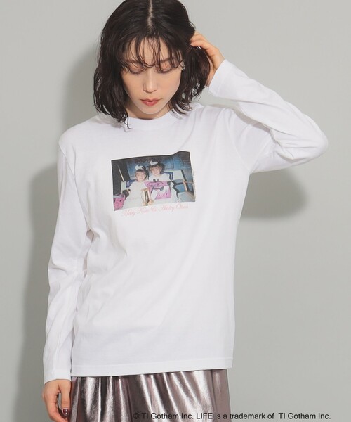 Ray BEAMS（レイビームス）の「【別注】GOOD ROCK SPEED / LIFE PICTURE COLLECTION ロングスリーブ Tシャツ（Tシャツ/カットソー・レディース・ブラック/ホワイト系その他2/ホワイト・ONE SIZE）」の8枚目の写真