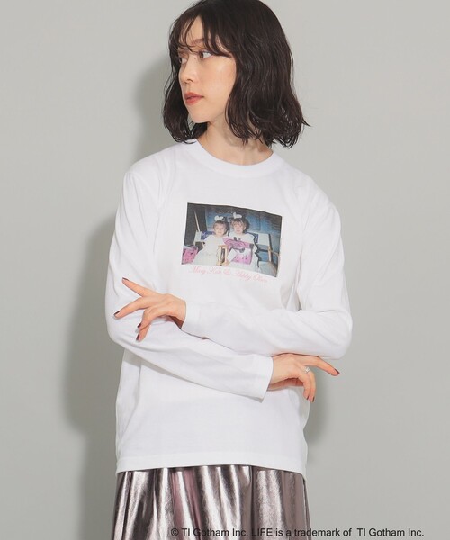 Ray BEAMS（レイビームス）の「【別注】GOOD ROCK SPEED / LIFE PICTURE COLLECTION ロングスリーブ Tシャツ（Tシャツ/カットソー・レディース・ブラック/ホワイト系その他2/ホワイト・ONE SIZE）」の9枚目の写真