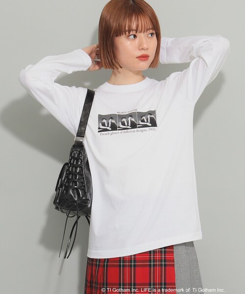 Ray BEAMS（レイビームス）の「【別注】GOOD ROCK SPEED / LIFE PICTURE COLLECTION ロングスリーブ Tシャツ（Tシャツ/カットソー・レディース・ブラック/ホワイト系その他2/ホワイト・ONE SIZE）」の12枚目の写真