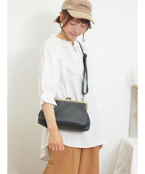 Samansa Mos2(サマンサ モスモス)の「◎フリルチュニックブラウス(シャツ/ブラウス・レディース・ブラック/オフホワイト/ブルー/マスタード・F)」の8枚目の写真