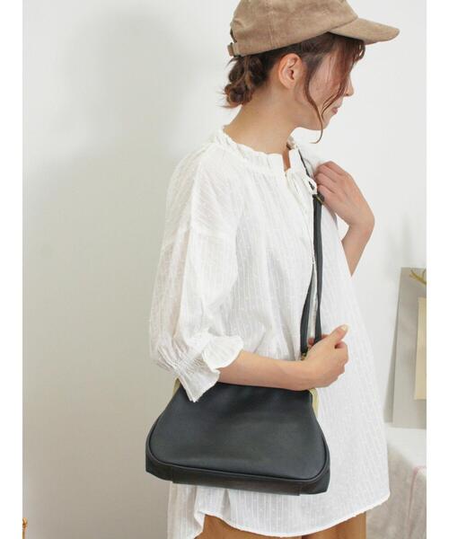 Samansa Mos2(サマンサ モスモス)の「◎フリルチュニックブラウス(シャツ/ブラウス・レディース・ブラック/オフホワイト/ブルー/マスタード・F)」の7枚目の写真