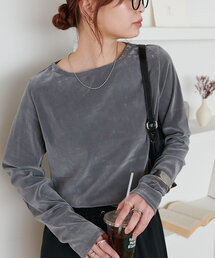 DISCOAT（ディスコート）の「【リピーター続出!】フロッキーメッシュロングスリーブ《WEB限定カラーあり》（Tシャツ/カットソー）」