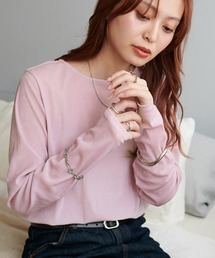 【WEB限定】フロッキーメッシュロングスリーブ
