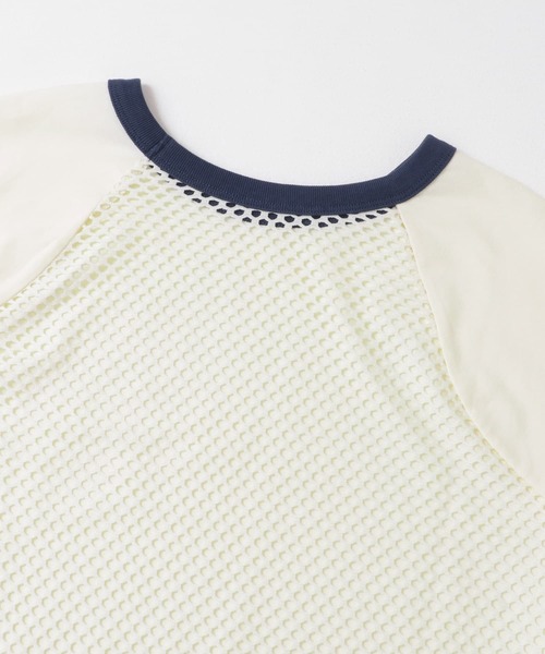 KBF（ケイビーエフ）の「2WAYメッシュロングTEE（Tシャツ/カットソー・レディース・アイボリー/ダークブラウン・ONE）」の18枚目の写真