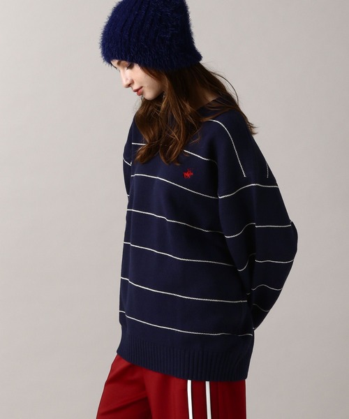 FOREVER 21（フォーエバー トゥエンティーワン）の「【2024FW】【Beverly Hills Polo Club】別注 ガゼットツキニット（ニット/セーター・レディース・ネイビー/ブラック/ナチュラル・FREE）」の5枚目の写真