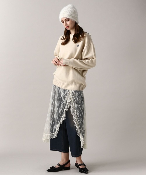 FOREVER 21（フォーエバー トゥエンティーワン）の「【2024FW】【Beverly Hills Polo Club】別注 ガゼットツキニット（ニット/セーター・レディース・ネイビー/ブラック/ナチュラル・FREE）」の7枚目の写真