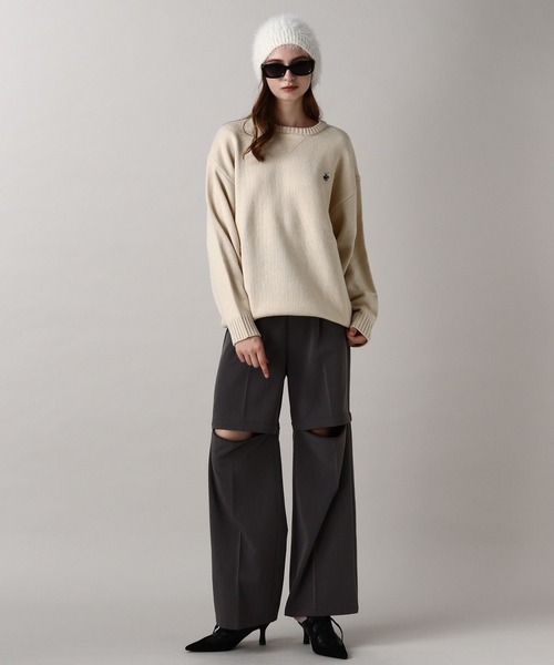 FOREVER 21（フォーエバー トゥエンティーワン）の「【2024FW】【Beverly Hills Polo Club】別注 ガゼットツキニット（ニット/セーター・レディース・ネイビー/ブラック/ナチュラル・FREE）」の11枚目の写真