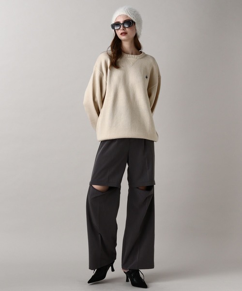 FOREVER 21（フォーエバー トゥエンティーワン）の「【2024FW】【Beverly Hills Polo Club】別注 ガゼットツキニット（ニット/セーター・レディース・ネイビー/ブラック/ナチュラル・FREE）」の12枚目の写真