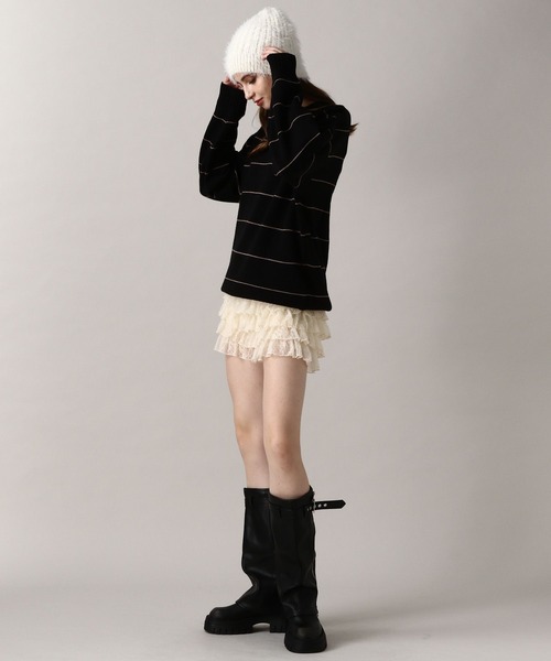 FOREVER 21（フォーエバー トゥエンティーワン）の「【2024FW】【Beverly Hills Polo Club】別注 ガゼットツキニット（ニット/セーター・レディース・ネイビー/ブラック/ナチュラル・FREE）」の13枚目の写真