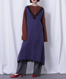 CREOLME | (CREOLME)Vネックスリーブレスワンピース(ワンピース)