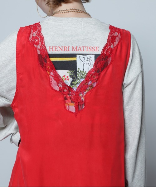 CREOLME（クレオルム）の「(CREOLME)Vネックスリーブレスワンピース（ワンピース・レディース・レッド/ネイビー・FREE）」の17枚目の写真