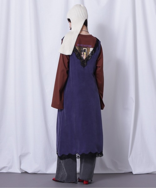 CREOLME（クレオルム）の「(CREOLME)Vネックスリーブレスワンピース（ワンピース・レディース・レッド/ネイビー・FREE）」の10枚目の写真