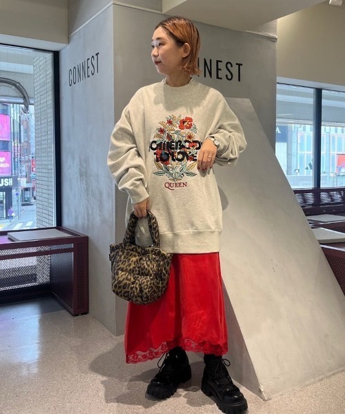 CREOLME（クレオルム）の「(CREOLME)Vネックスリーブレスワンピース（ワンピース・レディース・レッド/ネイビー・FREE）」の7枚目の写真