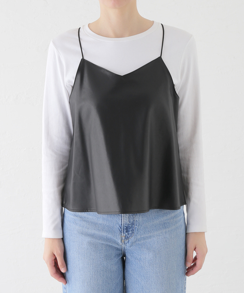 JOURNAL STANDARD（ジャーナルスタンダード）の「フェイクレザーキャミ