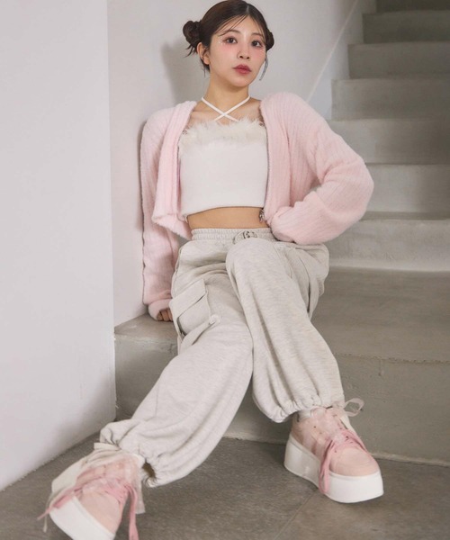 【セール】プラットフォームリボンカスタムスニーカー(スニーカー)|one after another NICE CLAUP(ワンアフターアナザーナイスクラップ) 【セール】プラットフォームリボンカスタムスニーカー(スニーカー)|one after another NICE CLAUP(ワンアフターアナザーナイスクラップ)